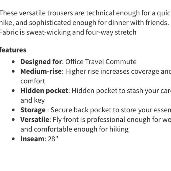 Lululemon City Trek Trouser II 28” in Black size 8 - Picture 6 of 13